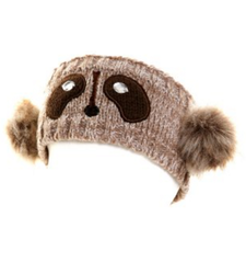 Raccoon Knitted Headband